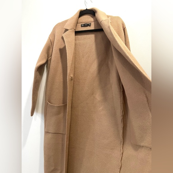 NEW Lyla + Luxe Judith Long Single Breasted Duster Sweater Blazer Coat Jacket XS - Picture 6 of 10